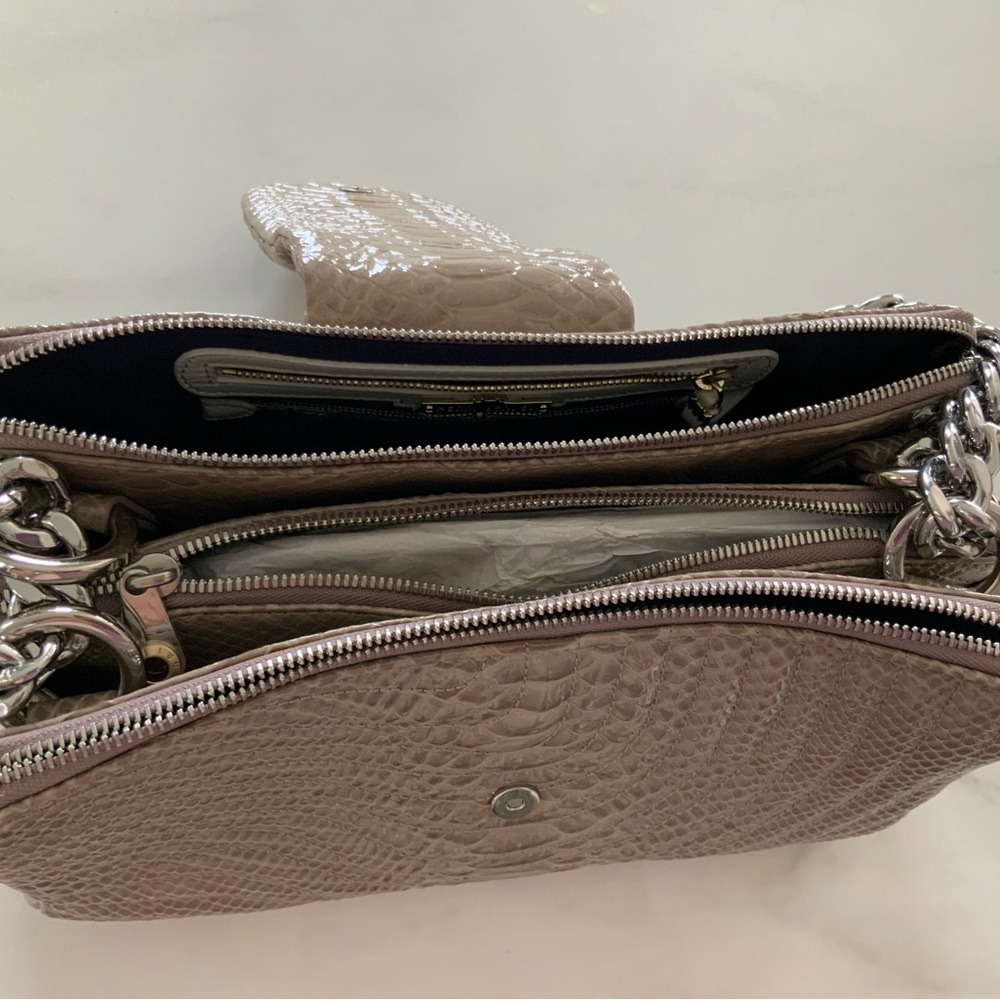 Henri Bedel Tan Snake Skin bag - Picture 5 of 7
